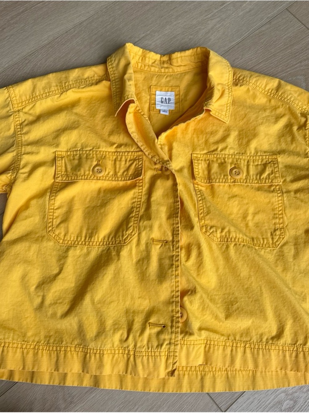 GAP Yellow women’s Button-Front Jacket